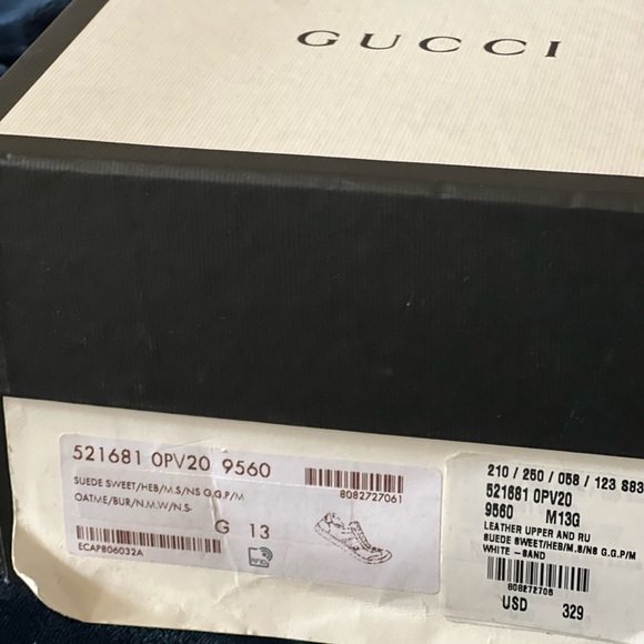 Gucci sneakers in great condition. Comes with original receipt, tags, and box - Picture 2 of 5